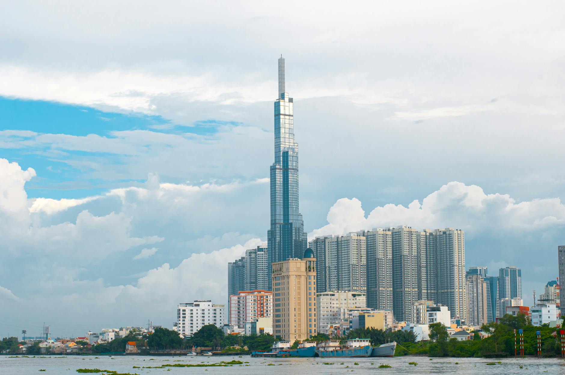 city skyline under blue sky