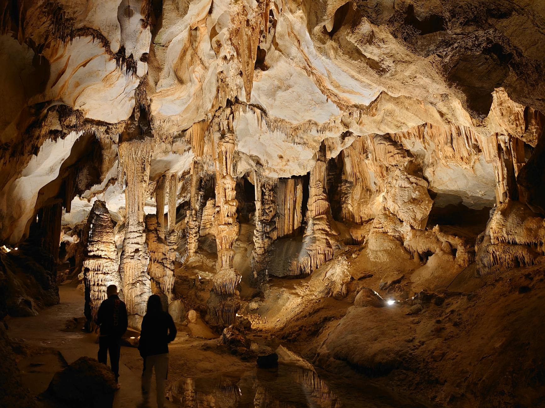people in cave