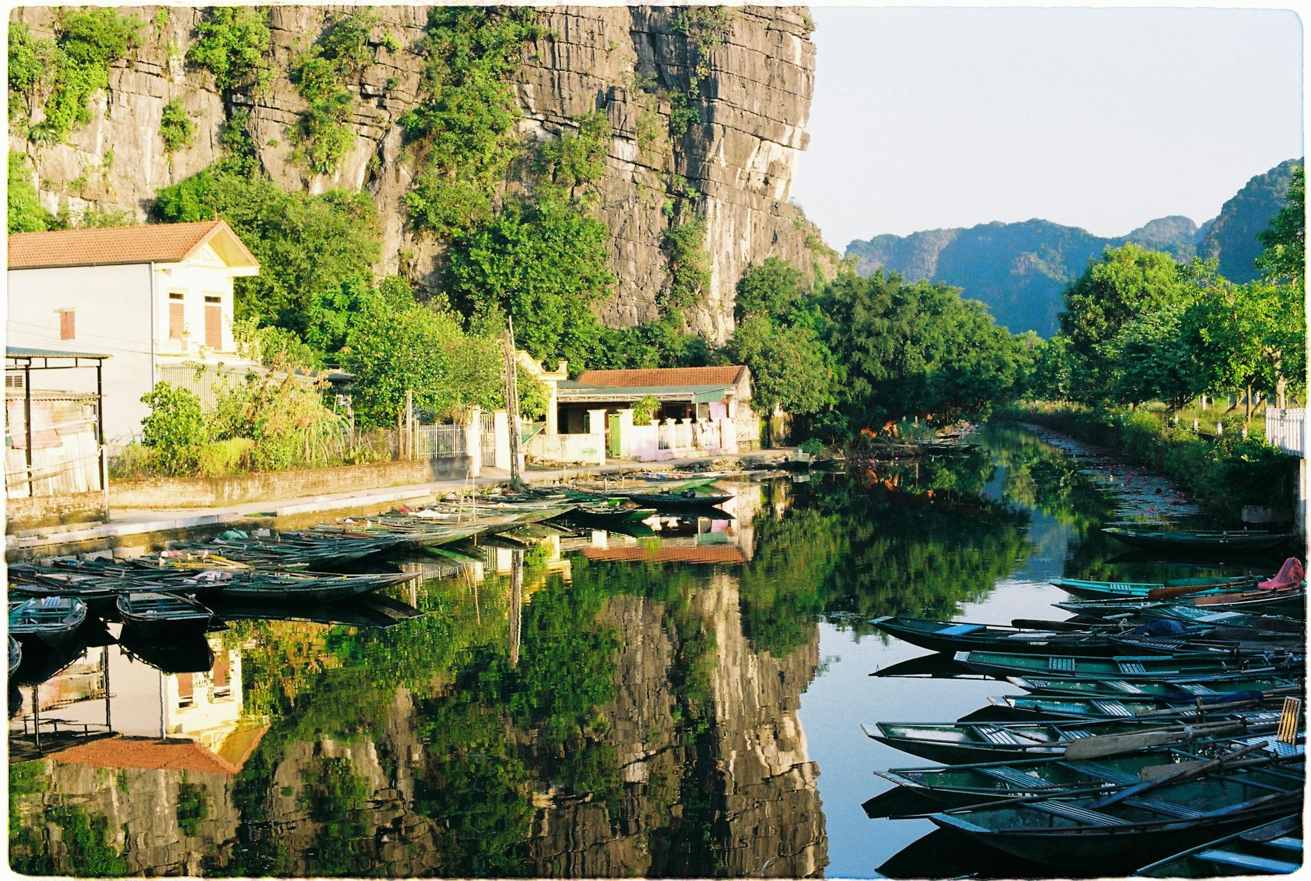 scenic reflections in hoa l ninh binh vietnam